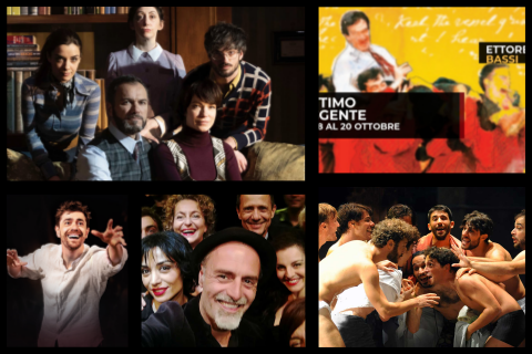 Ragazzi di vita al Teatro Argentina, L’attimo fuggente al Teatro Ghione, Il silenzio grande al Teatro Quirino, Santo piacere al Sala Umberto, Valium al Cometa