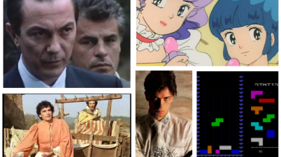 Cinque fenomeni "pop" del 1984: il film Non ci resta che piangere, il singolo Self Control di Raf, L'incantevole Creamy, la serie tv La Piovra, il videogioco Tetris