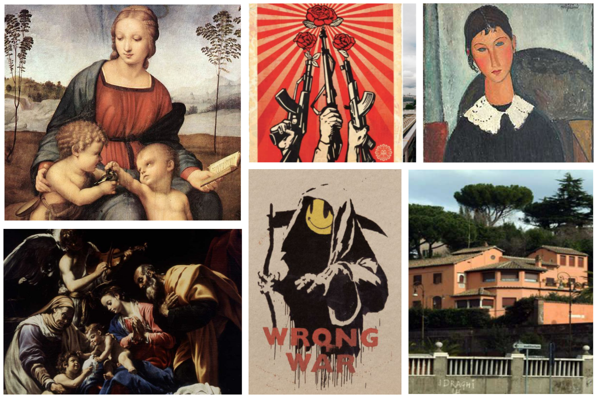 Da Raffaello a Banksy, passando per Modigliani, Alberto Sordi e Shepard Fairey