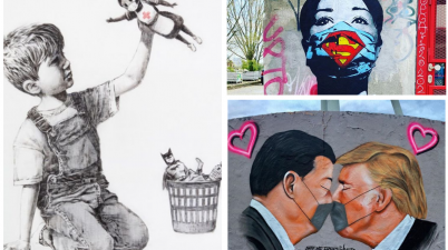 Banksy, John D’oh’s, Aira Ocrespo, Jesus Cruz Artiles, Fake e gli altri: ecco gli otto "murales" più belli di questo periodo così brutto