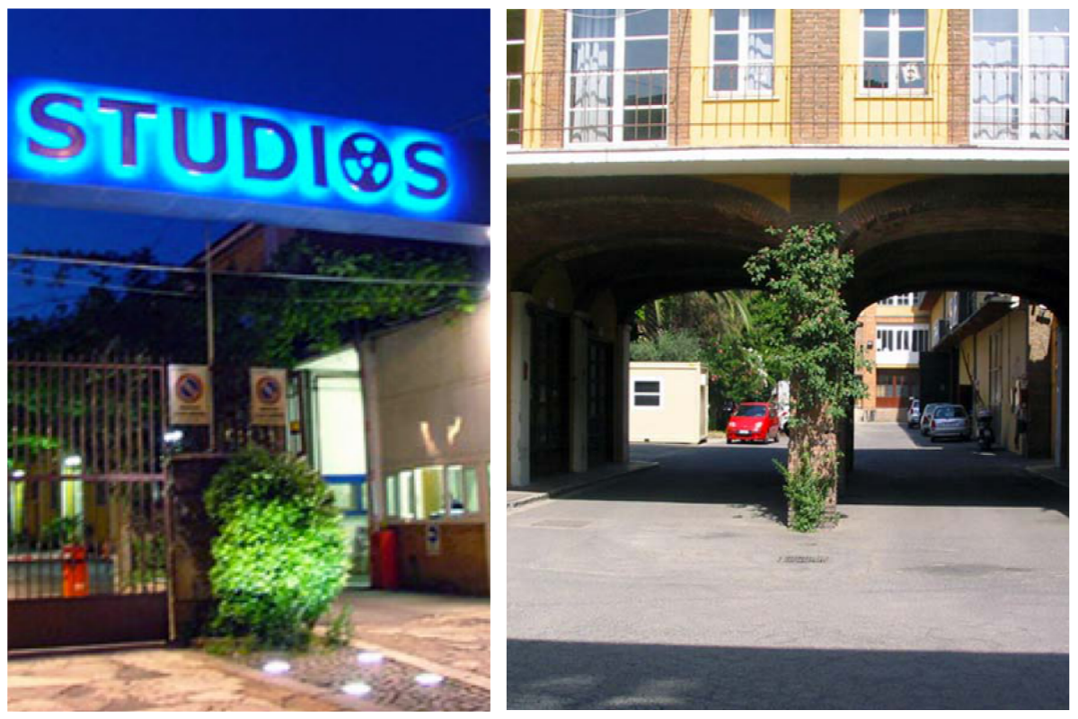 lavoratori dello spettacolo agli Studios di Via Tiburtina a Roma