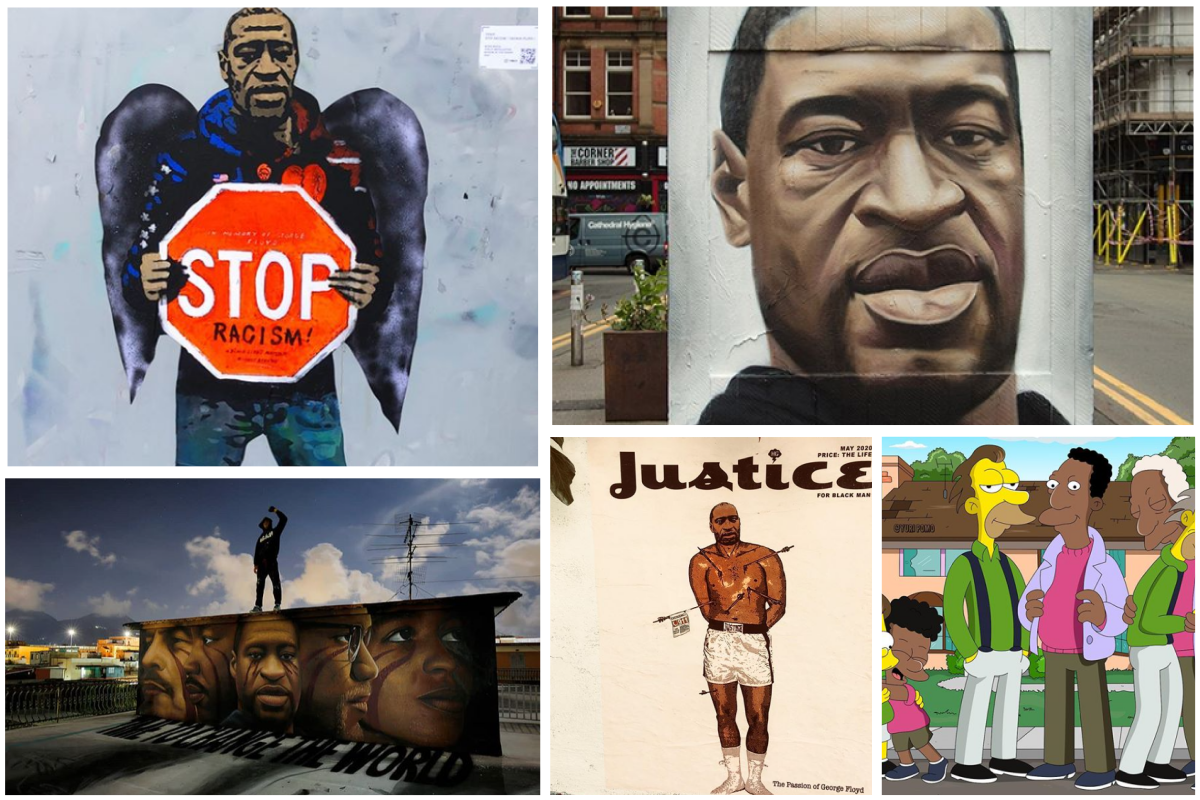 Da Jorit Agoch ed Harry Greb Design a Yuri Pomo e Andres Guzman, gli street artist e gli illustratori di tutto il mondo si uniscono alla lotta del movimento Black Lives Matter, contro l'omicidio di George Floyd