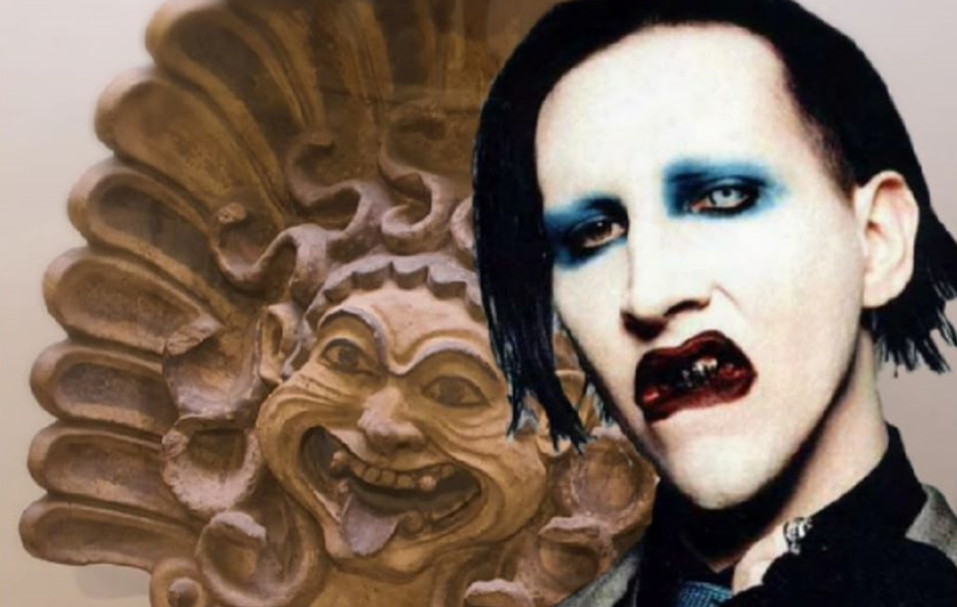Marilyn Manson come Chiara Ferragni: l'ironico accostamento del Museo Etrusco di Villa Giulia