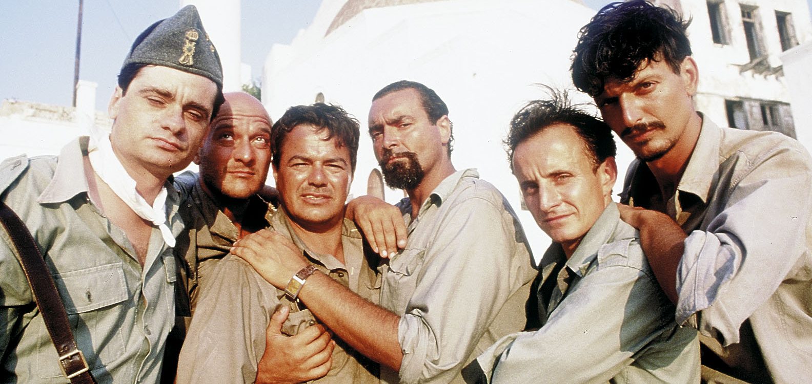 Mediterraneo (1991) di Gabriele Salvatores. Premio oscar come miglior film straniero con Diego Abatantuono, Claudio Bigagli, Giuseppe Cederna, Claudio Bisio e Vana Barba.