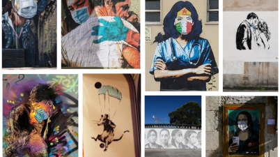 Alessio B a Codogno, Harry Greb a Roma, Banksy a Londra, Alexandre Farto a Porto, C215 a Parigi. E ancora Tvboy, Rebel Bear e un murale a Bogotà: l'arte di strada tra baci, abbracci e mascherine…