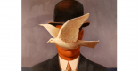 L'uomo con la bombetta di René Magritte