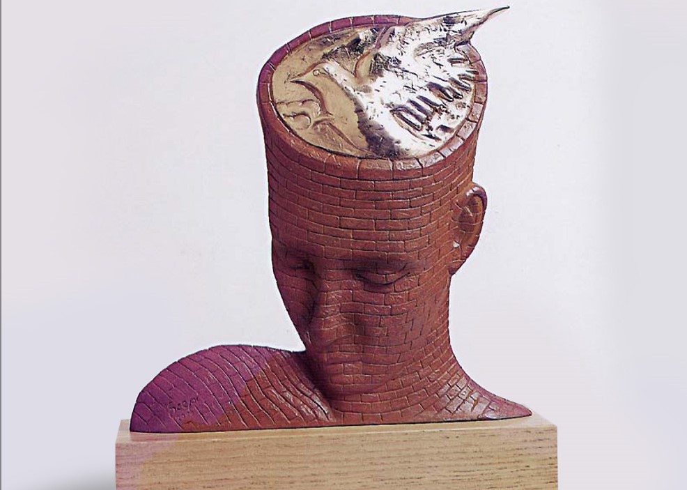 Uomo per la pace è un'opera d'arte di Franco Scepi realizzata nel 1977. Nel 1996, quando nascevano i World Summit of Nobel Peace Laureates, quest'opera ne divenne il simbolo, sottoscritto a Roma nel 1999 dai Premi Nobel per la Pace.