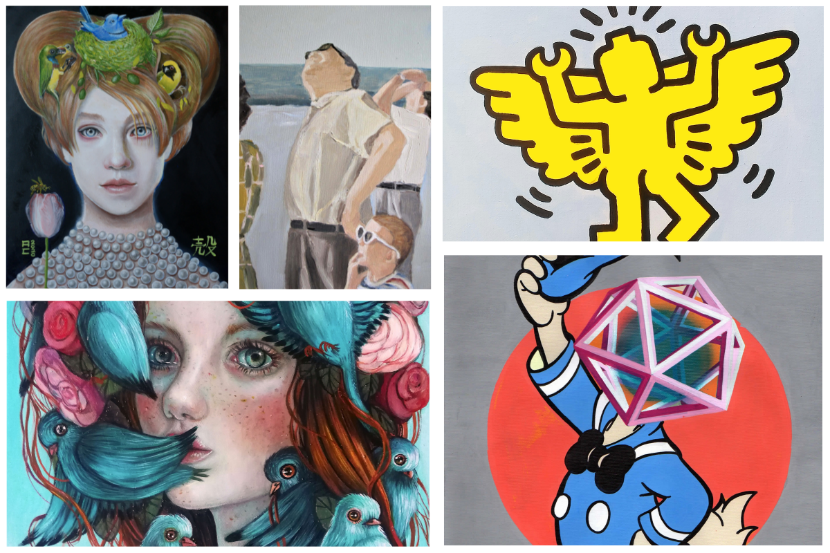 galleria afkakafna, uccellini, mostre