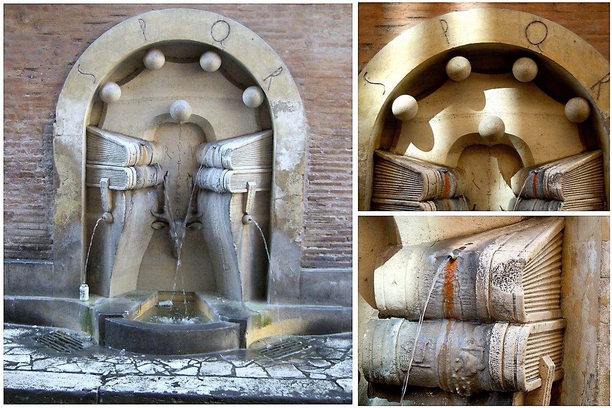 La Fontana dei Libri di Sant’Eustachio: tra cervo e libri c’è un errore