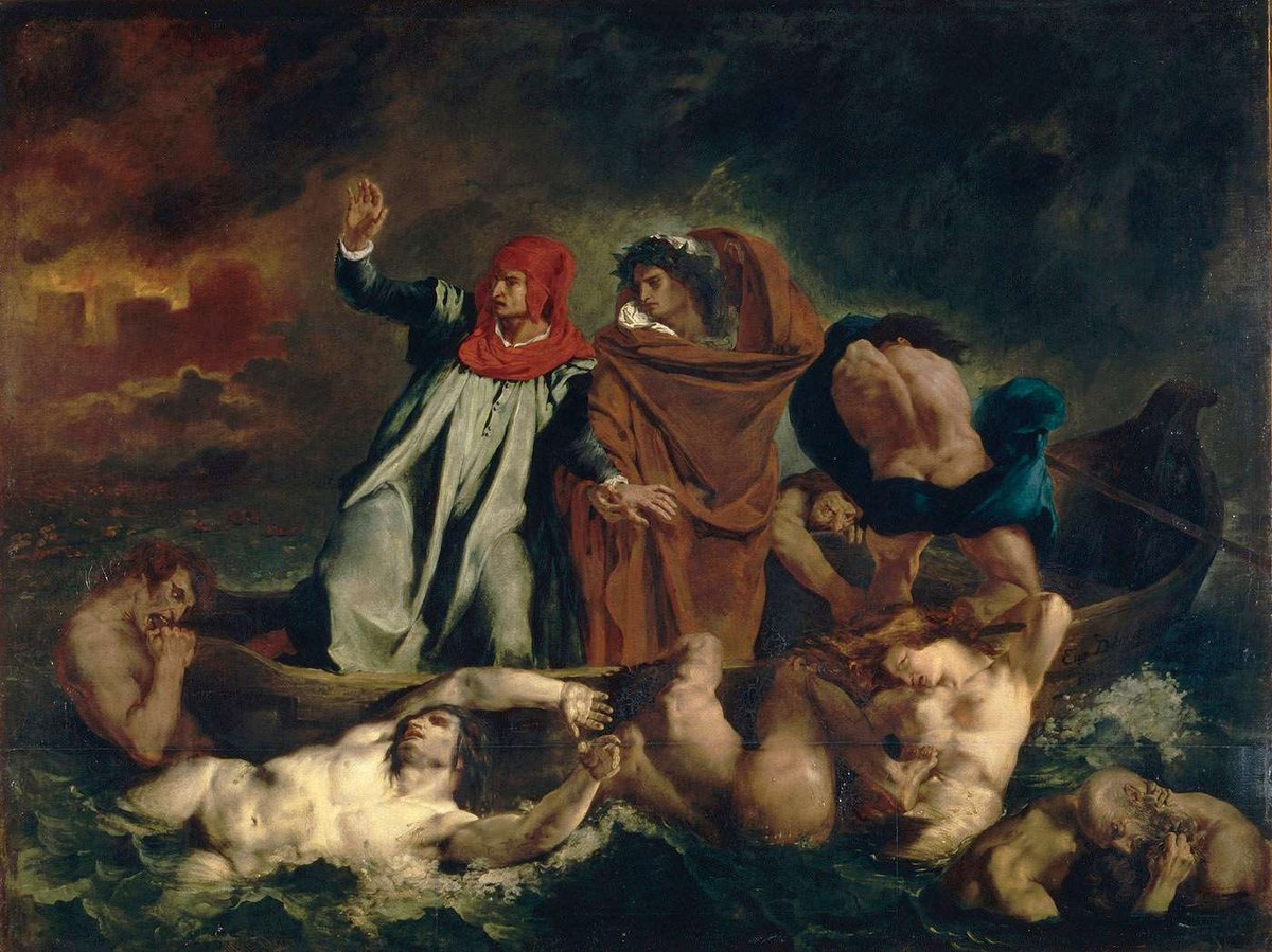 Il dipinto del 1822: La barca di Dante di Eugène Delacroix