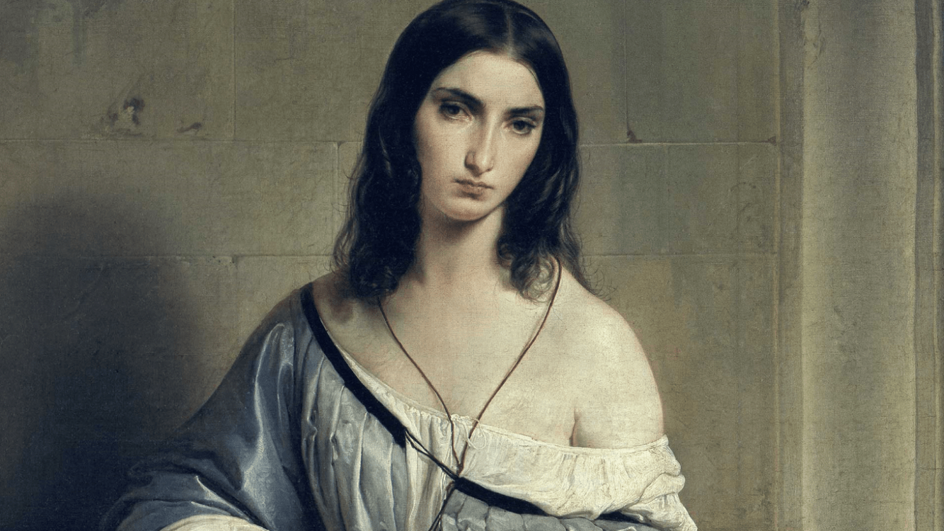 Il dipinto del 1840: la Malinconia di Francesco Hayez