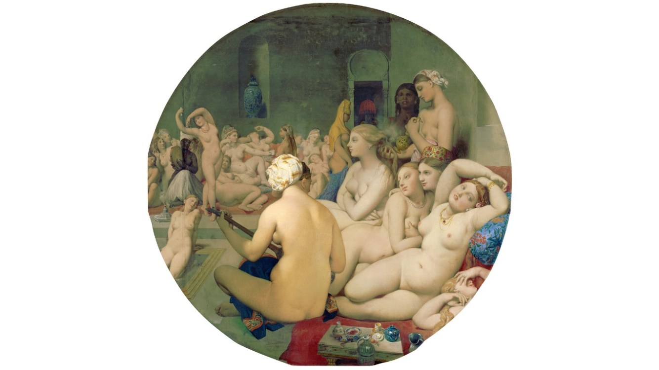 Il dipinto del 1862: Il bagno turco di Jean-Auguste-Dominique Ingres
