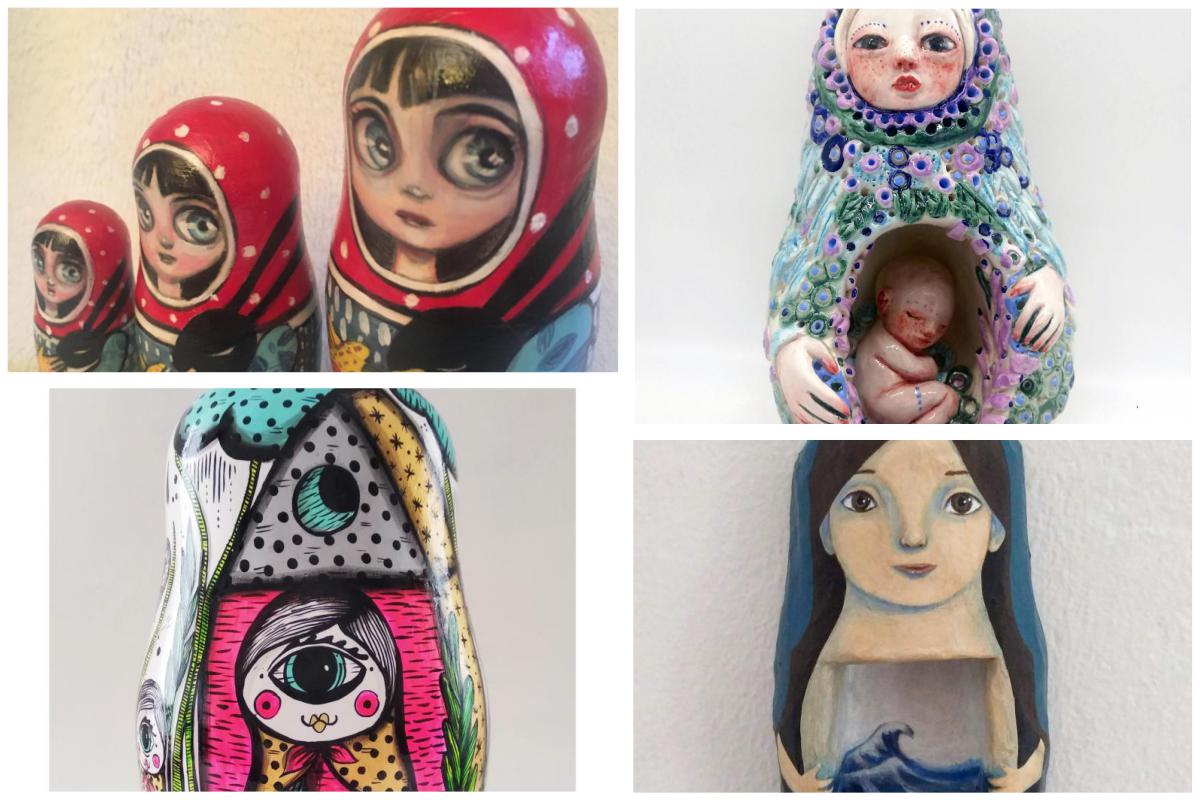 Matrioske, venti artisti reinterpretano la celebre bambola di legno
