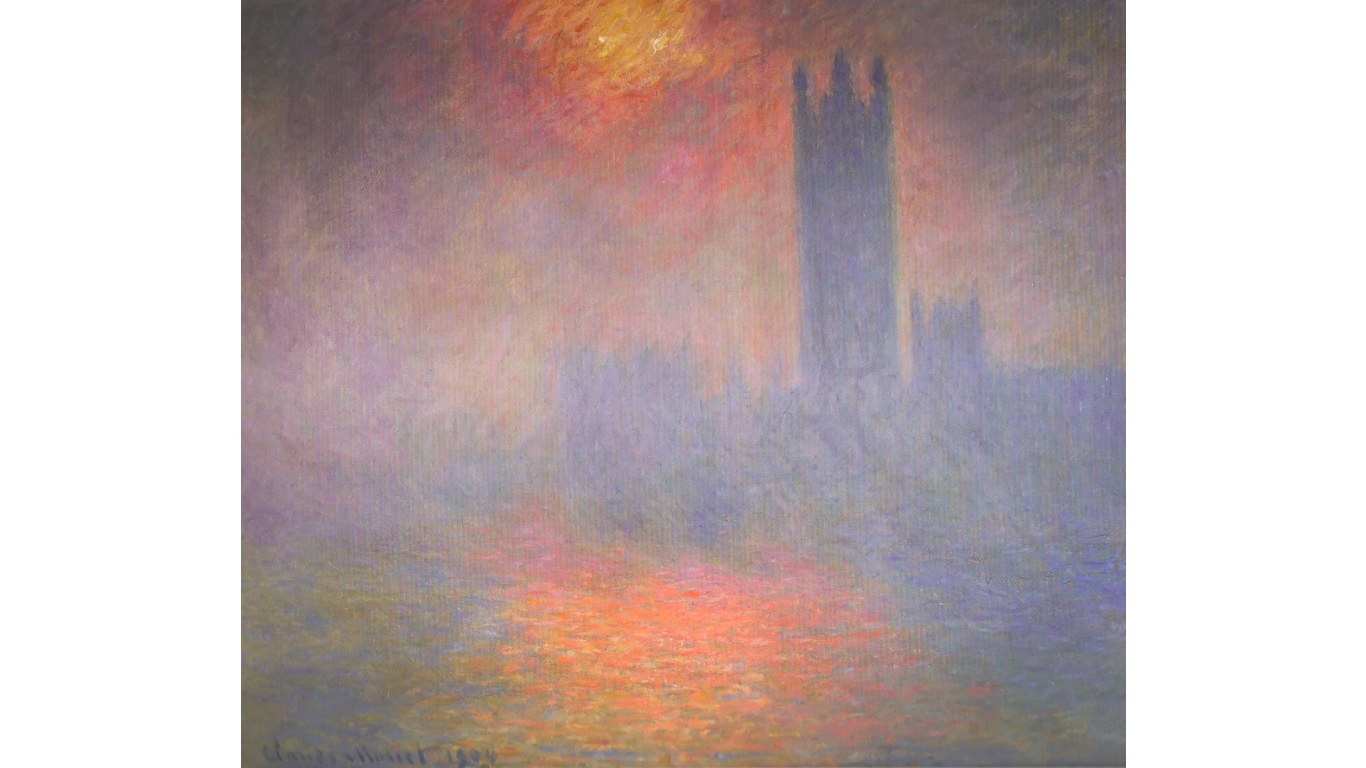 Il dipinto del 1904 - Il Parlamento di Londra di Claude Monet