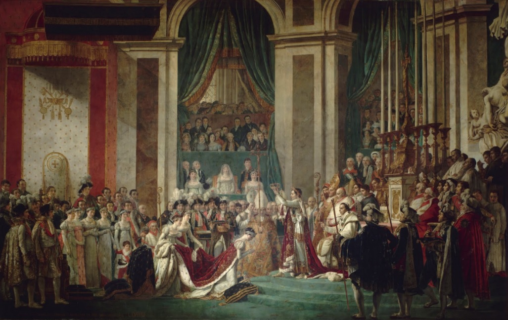 Il dipinto del 1805 - L'incoronazione di Napoleone di Jacques-Louis David