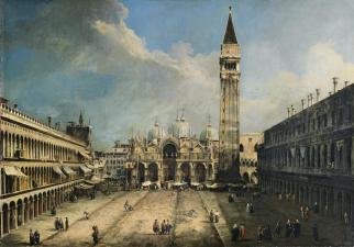 Il dipinto del 1723 - "Piazza San Marco verso la Basilica" di Canaletto