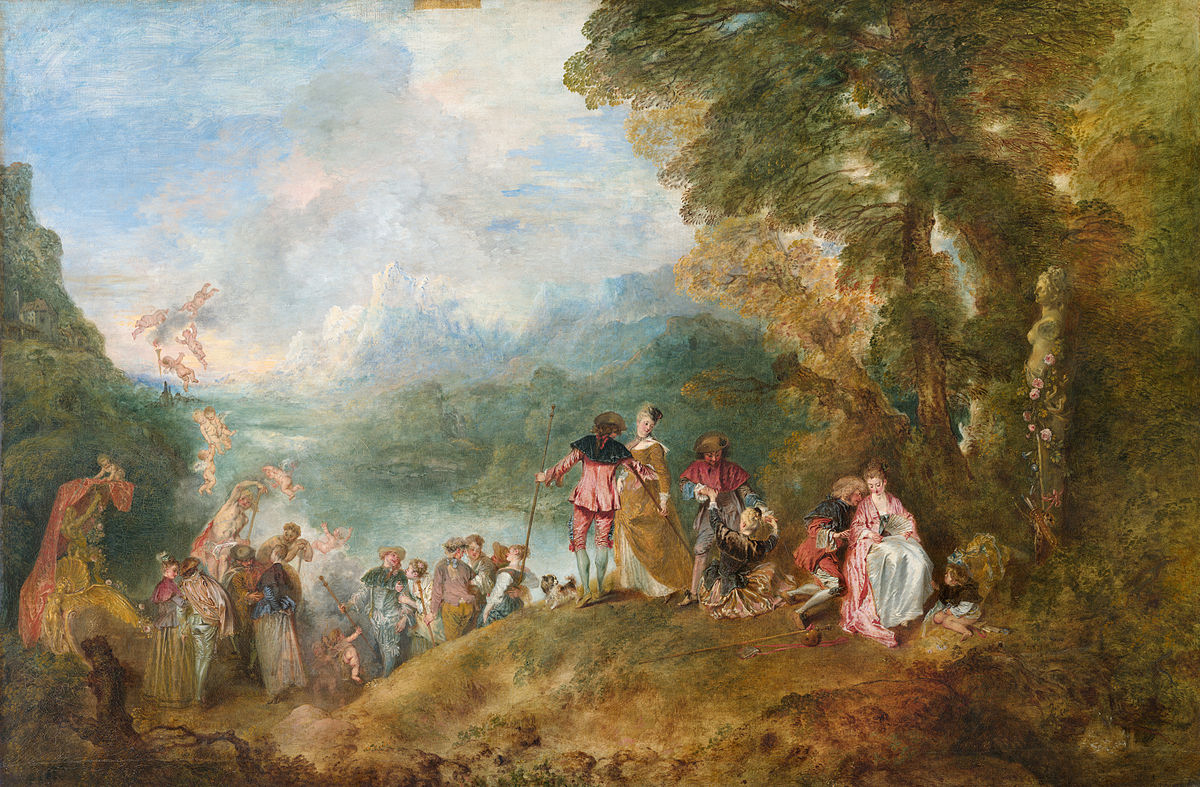 Il dipinto del 1717 - Pellegrinaggio a Citera di Antoine Watteau