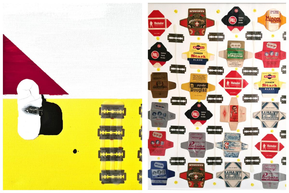 Ludus matematico, le lamette di Marco Angelini in mostra alla Galleria Triphè