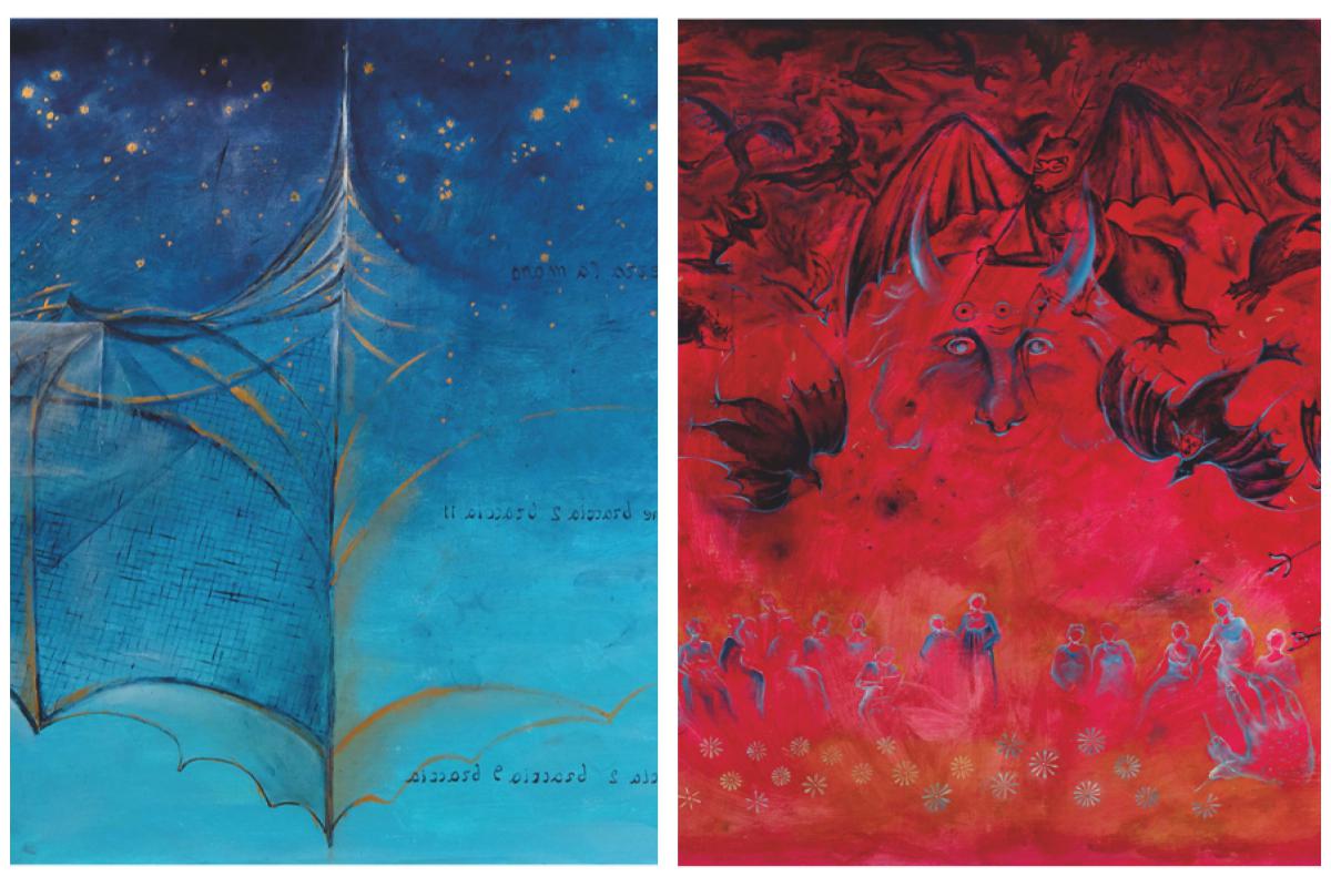 "Fatti foste", il dialogo tra Dante Alighieri e Leonardo da Vinci nelle opere di Corrado Veneziano