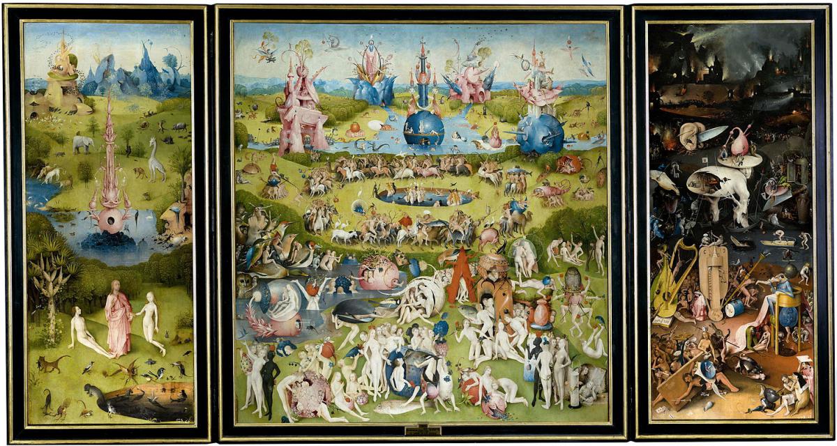 Il dipinto del 1480: il Trittico del Giardino delle delizie di Hieronymus Bosch