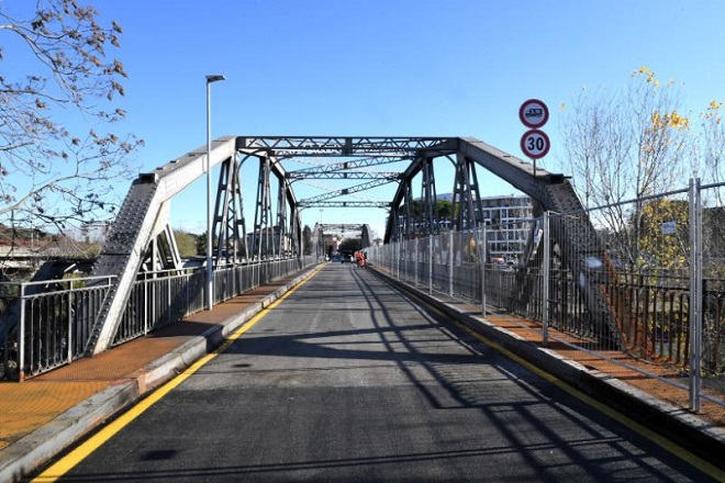 Riaperto il ponte dell'Industria