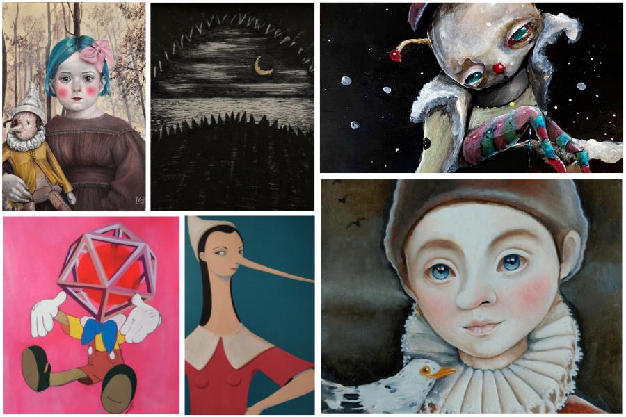 Alla Galleria Afnakafna di Roma una mostra per il 500° anniversario (bugiardo) di Pinocchio