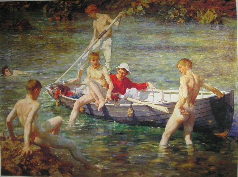 Il dipinto del 1902 – L’"inaccettabile" Ruby, Gold and Malachite di Henry Scott Tuke