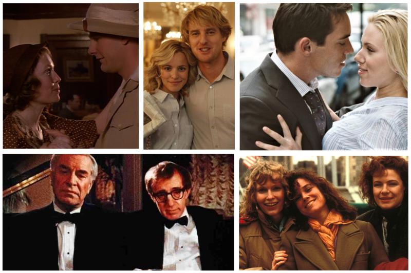Crimini e misfatti, Match Point, Hannah e le tre sorelle, La rosa purpurea del Cairo, Midnight in Paris