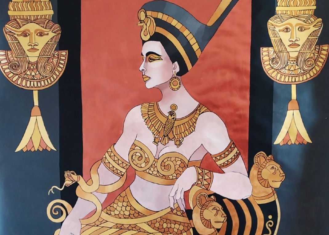 Cleopatra il Mito, le pitture di Mirella Ventura all'Accademia D’Egitto