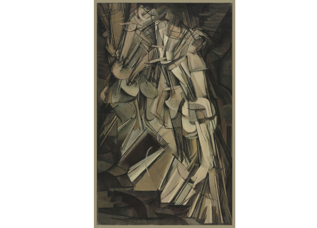 Il dipinto del 1912 - Nudo che scende le scale n. 2 di Marcel Duchamp