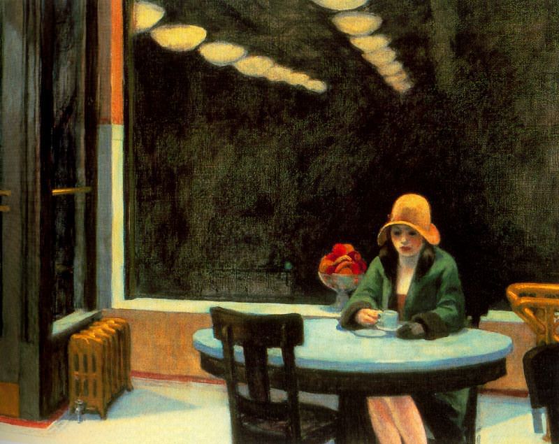 Il dipinto del 1927 – La fredda "Tavola calda" di Edward Hopper