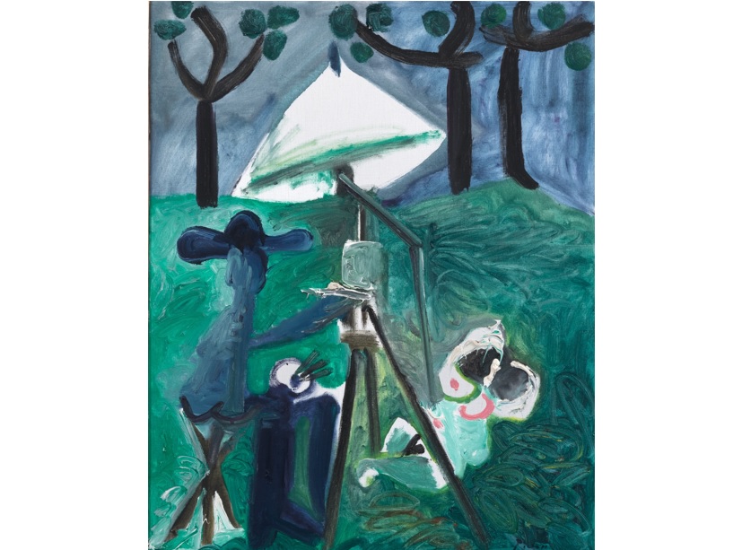 A Palazzo Rhinoceros "Le peintre et son modèle en plein air" di Pablo Picasso