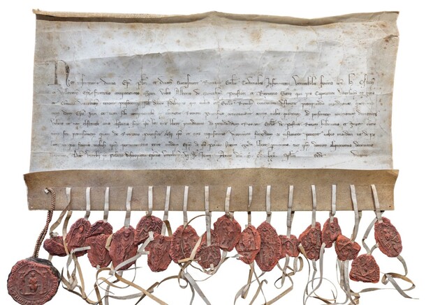 la pergamena del primo Conclave della storia