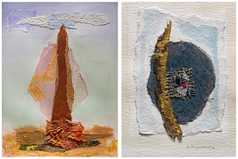 Haiku, alla Galleria SpazioCima le variopinte magie su carta di Domenica Regazzoni