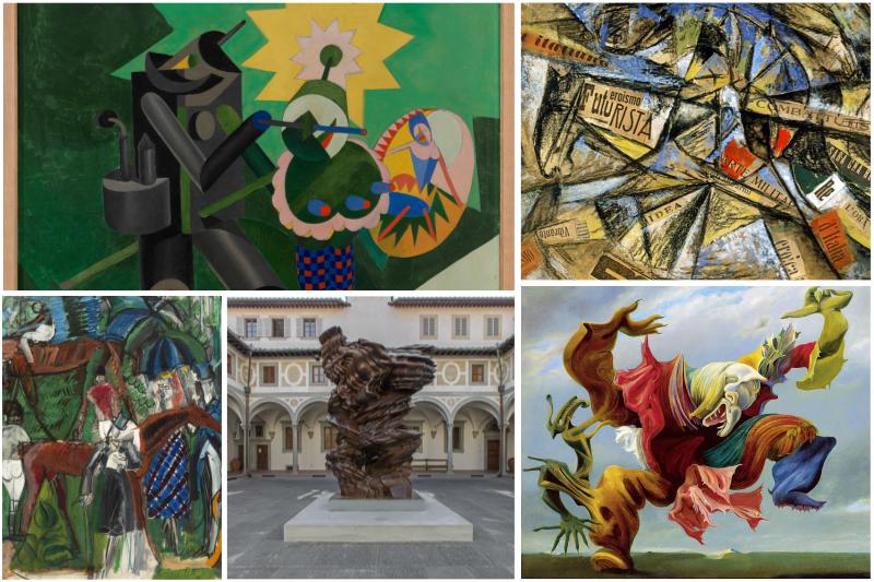 Depero acrobatico automatico a Mantova, Futurismo. La nascita dell’avanguardia 1910-1915 a Padova, Max Ernst a Milano, Tony Cragg. Trasfer a Firenze, Raoul Dufy. Il pittore della gioia a Roma