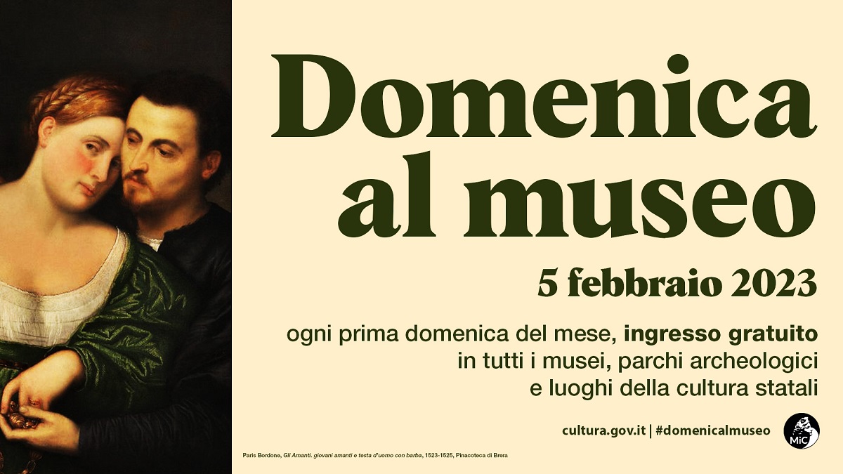 Torna #domenicalmuseo, il 5 febbraio ingresso gratuito nei musei e nei parchi archeologici statali