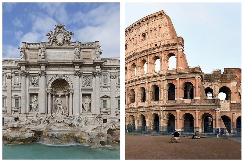 La Fontana di Trevi e il Colosseo sono le attrazioni turistiche più popolari d’Europa
