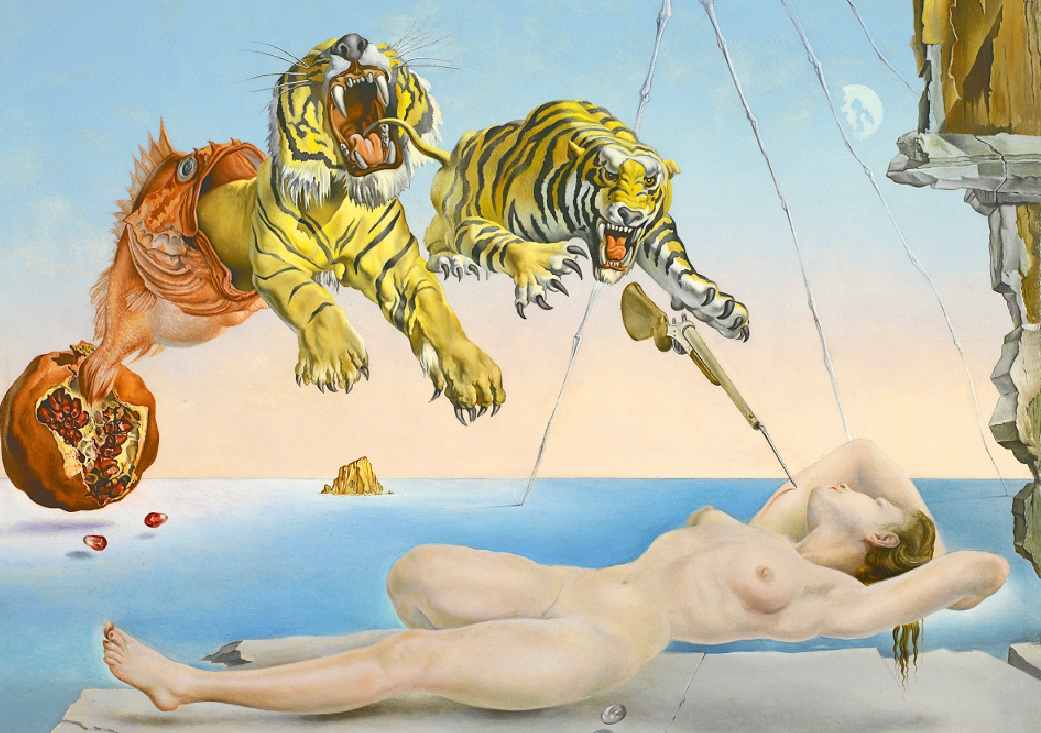 Il dipinto del 1944 – Il significato di "Sogno causato dal volo di un'ape intorno a una melagrana un attimo prima del risveglio"