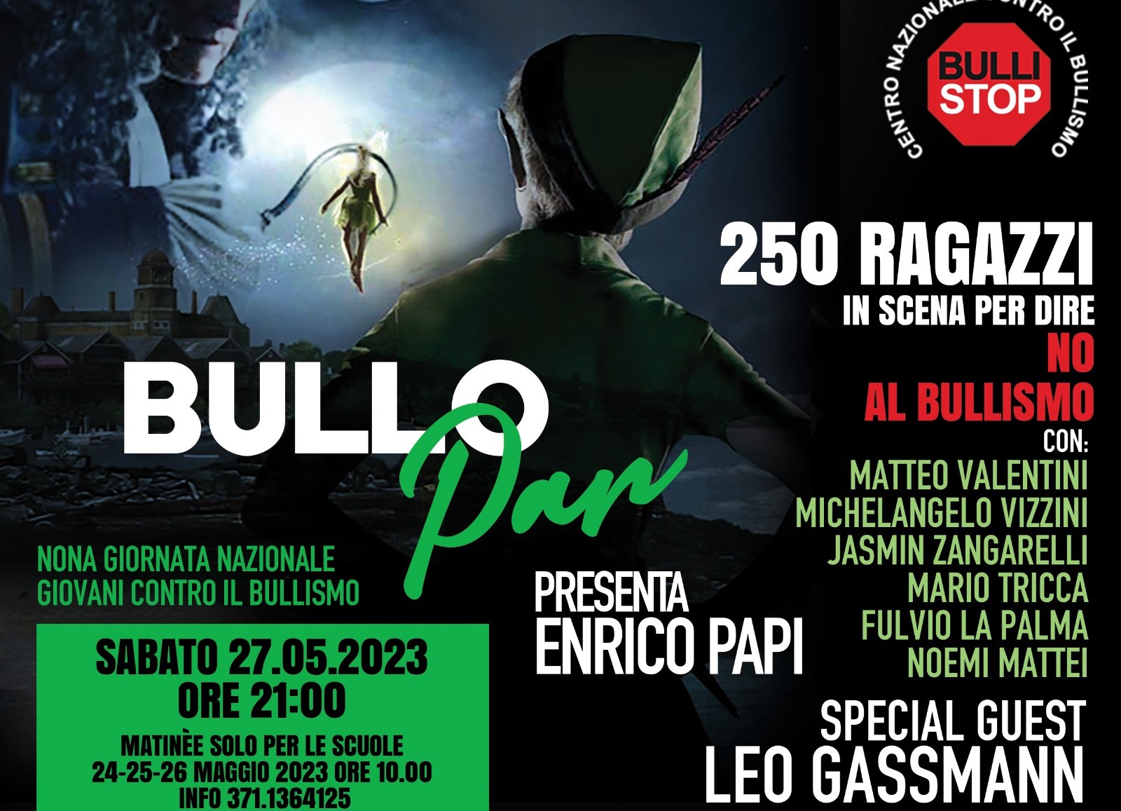 "Bullo Pan", all'Auditorium della Conciliazione un musical contro il bullismo
