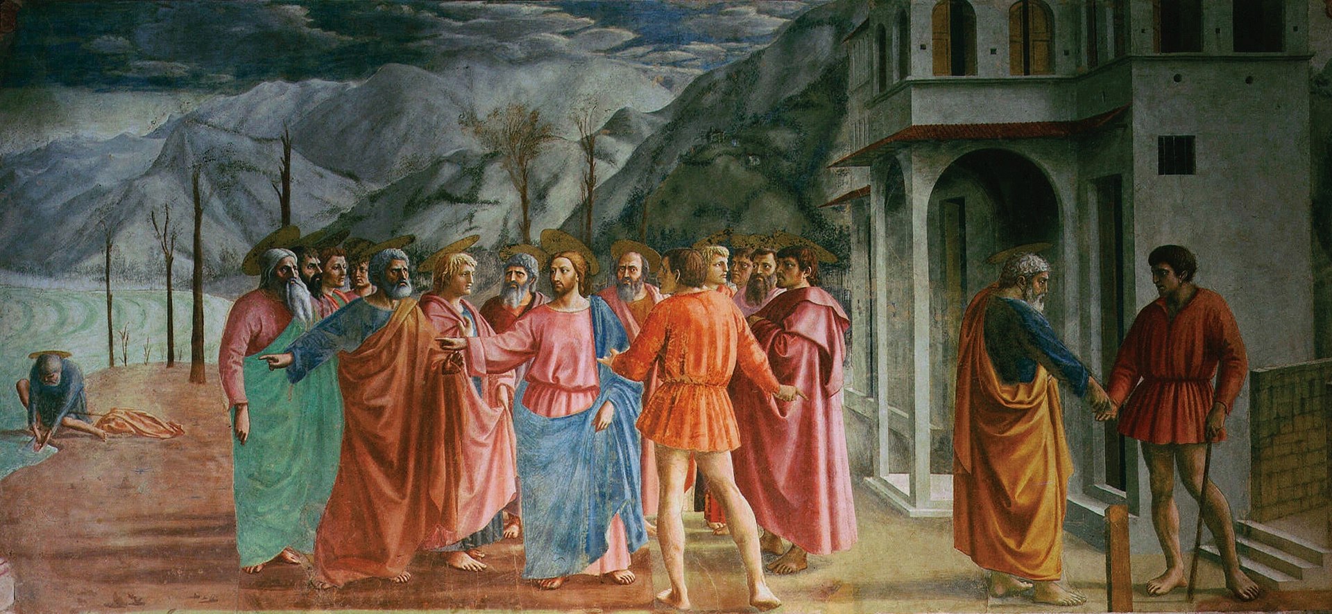 Il dipinto del 1425 - "Il pagamento del tributo", analisi del capolavoro di Masaccio