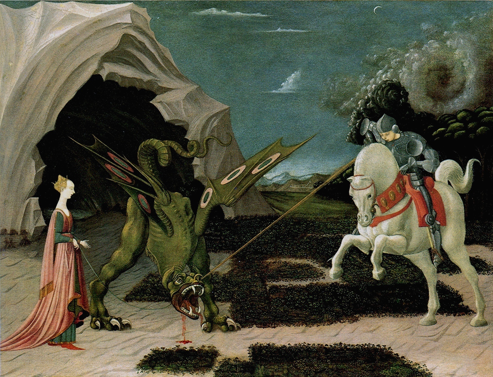 Il dipinto del 1460 - "San Giorgio e il drago" di Paolo Uccello e il suo primato
