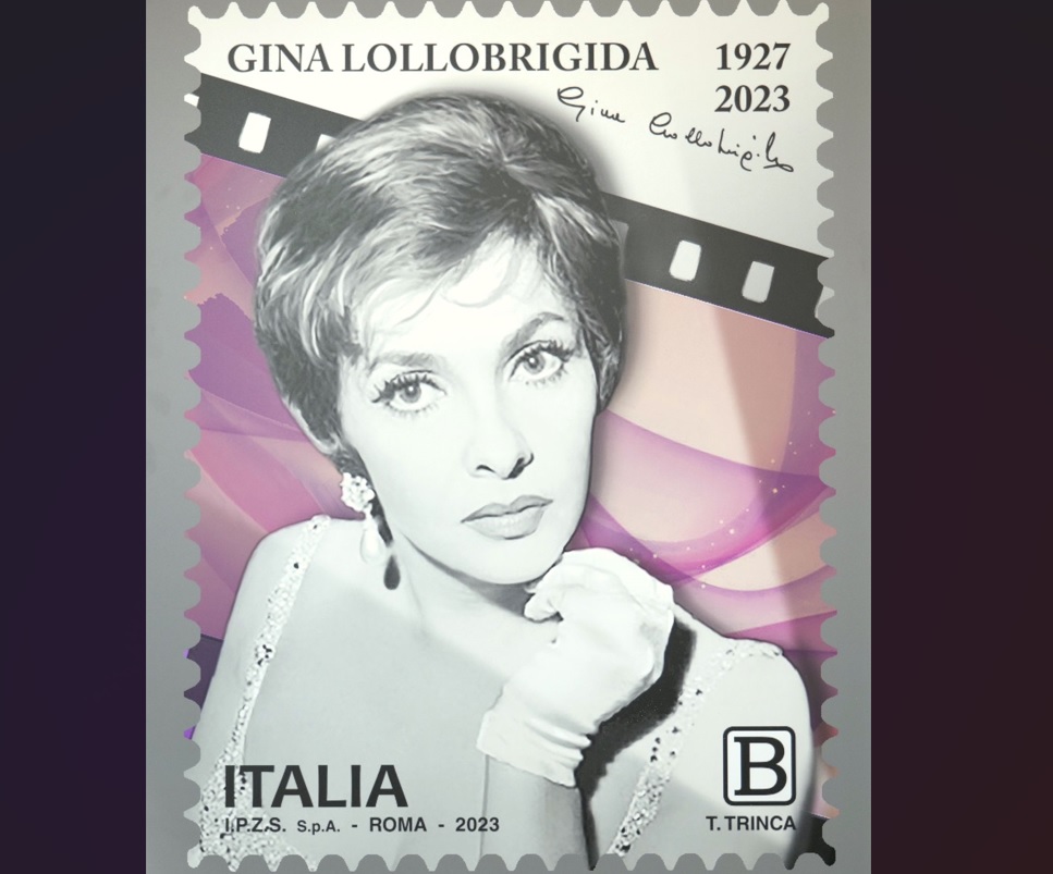 Gina Lollobrigida, un francobollo per la grande diva del cinema italiano