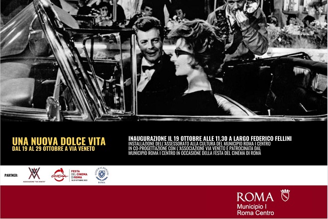 Festa del Cinema, via Veneto ricorda i grandi attori (e le auto) del cinema italiano