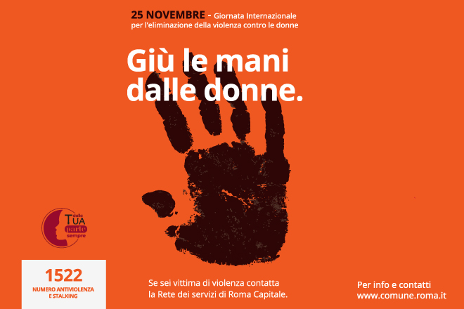 Giù le mani dalle donne, gli eventi in tutta Roma per urlare contro la violenza di genere