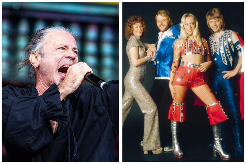 Abba e Bruce Dickinson, leader degli Iron Maiden