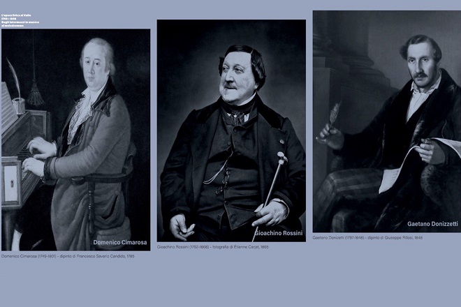 Omaggio al Valle, tre incontri-concerto e una mostra dedicati a Cimarosa, Rossini e Donizetti