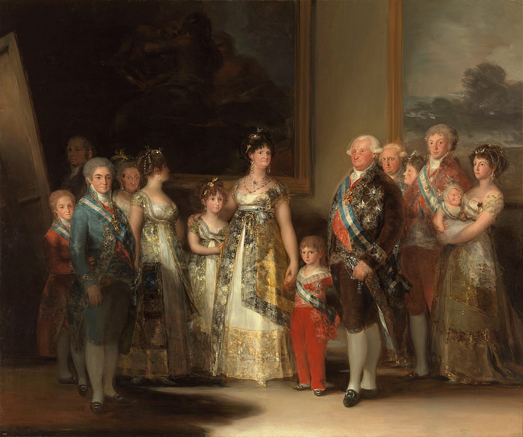 Il dipinto del 1801 – Tutti i ritratti nella “famiglia di Carlo IV”, il grottesco dipinto di Goya