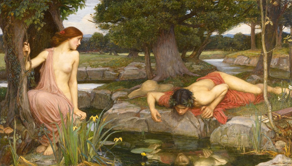 Il significato di Eco e Narciso di Waterhouse-@Uozzart