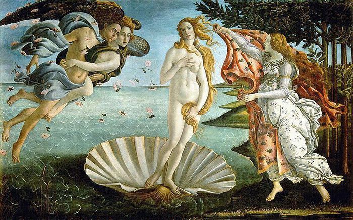 La nascita di Venere di Botticelli @Uozzart