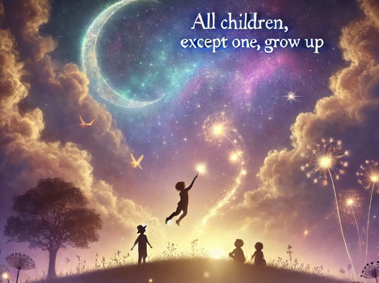 "Tutti i bambini tranne uno crescono", l'iconico incipit di Peter Pan di J.M. Barrie